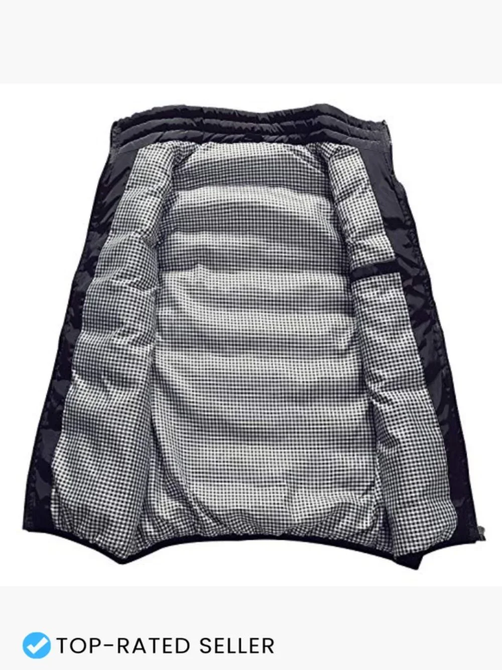 Men's Quilted Padded Vest Sleeveless Lightweight Insulated Windproof Outdoor